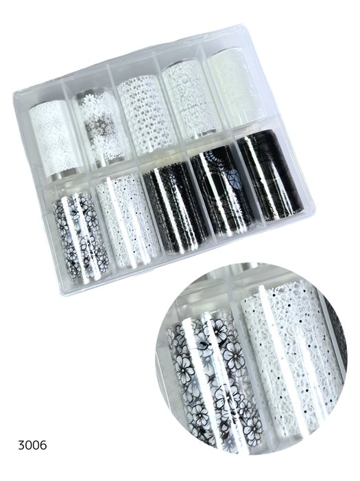 נייר מודפס שחור לבן