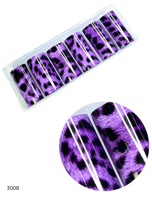 נייר פויל מנומר סגול