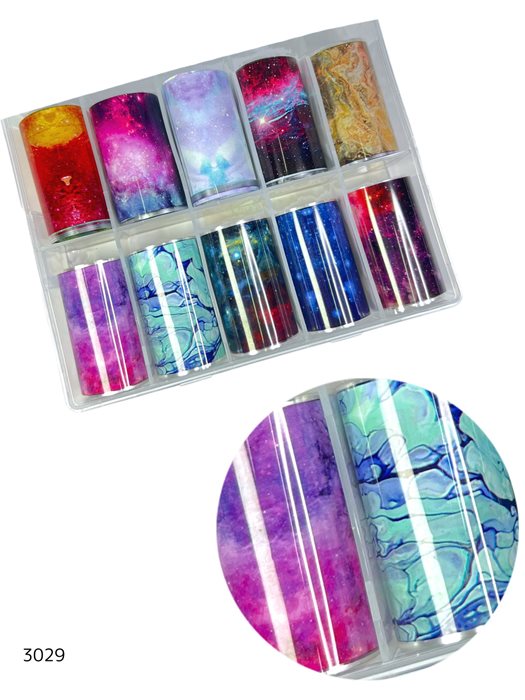 נייר פויל צבעי גלקסיה משולבים