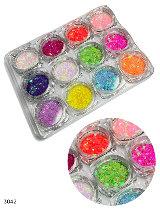 מארז נצנצים קישוט צבעוניים