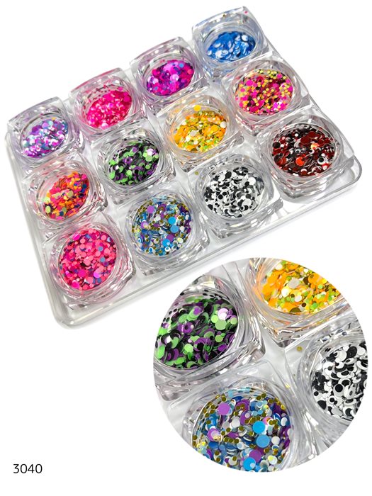 מארז נצנצים קישוט צבעוניים