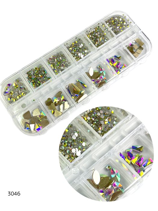 מארז אבני קישוט מוזהבות להדבקה