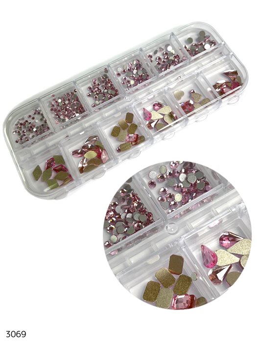 מארז אבני קישוט וורודות להדבקה
