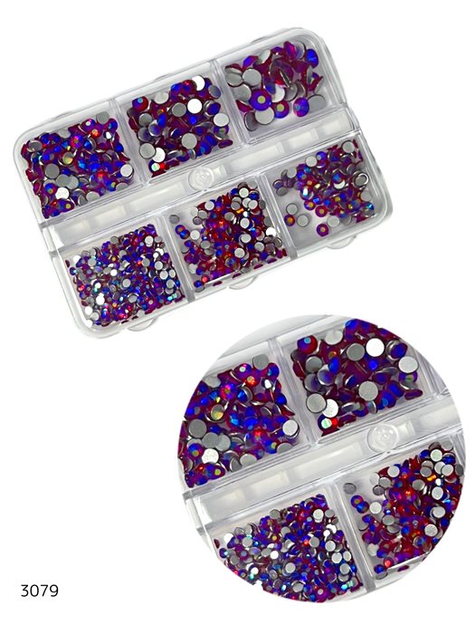 מארז אבני קישוט בגווני סגול להדבקה