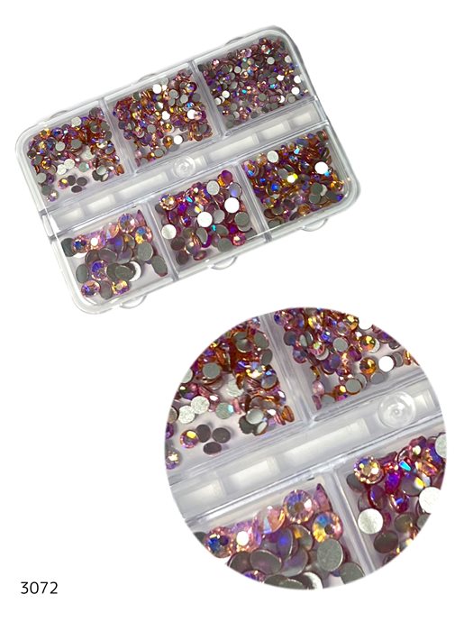 מארז אבני קישוט ורוד להדבקה