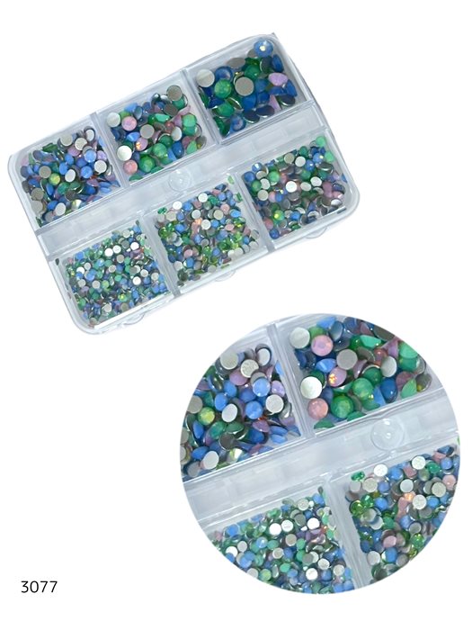 מארז אבני קישוט בגווני פסטל להדבקה