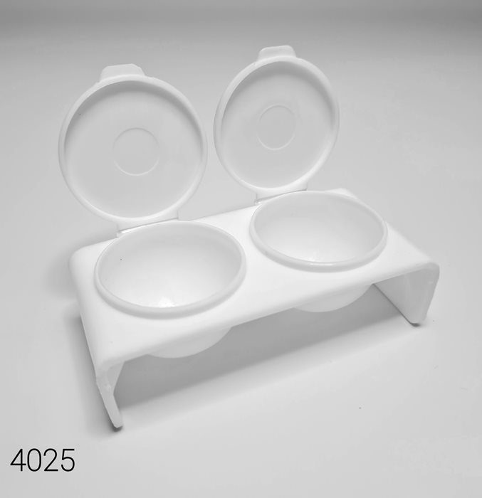 קופסא כפולה לנוזל אלכוהול - למכחולים