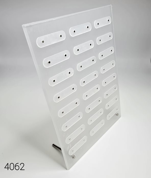 מתקן סטנד תצוגה גדול מהודר לסט ציפורניים פרספקס שקוף