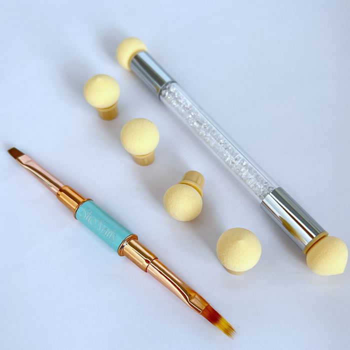 סט מברשת אומברה דו"צ + ספוגיות