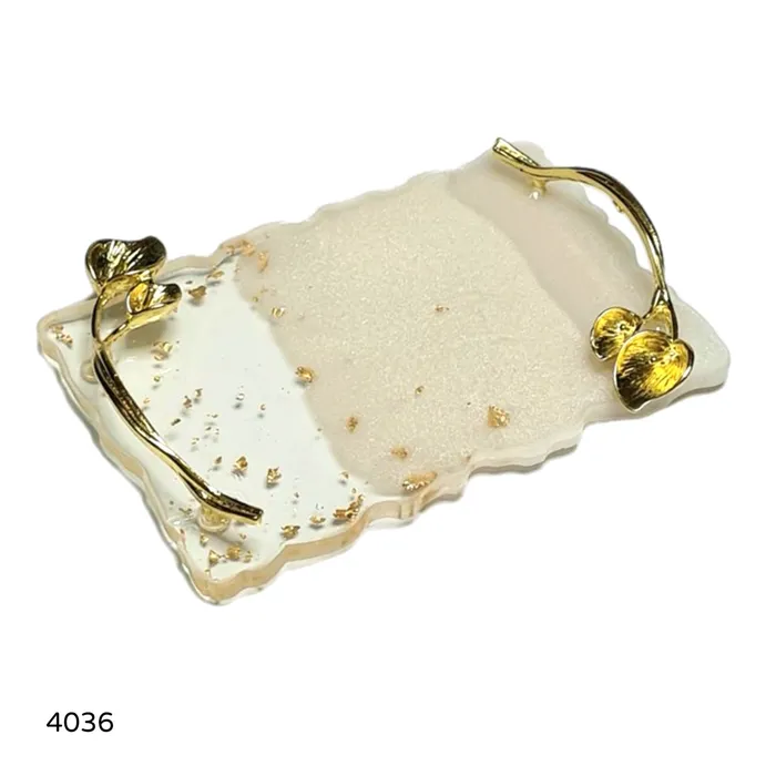 מגש פלטת מכחולים לבן