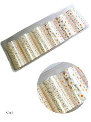 נייר פויל מטאלי לבן פרחוני