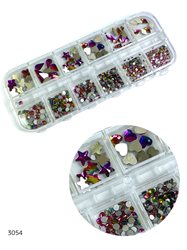 מארז אבני קישוט פוקסיה להדבקה