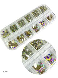 מארז אבני קישוט מוזהבות להדבקה