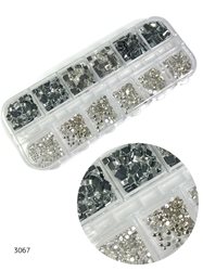 מארז אבני קישוט שחורות להדבקה