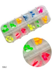 מארז אבני קישוט צבעוניות בצורות