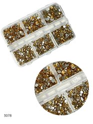 מארז אבני קישוט זהב להדבקה