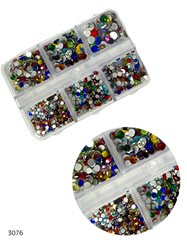 מארז אבני קישוט צבעוני להדבקה