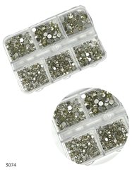 מארז אבני קישוט כסף להדבקה