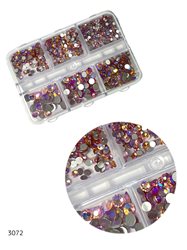 מארז אבני קישוט ורוד להדבקה