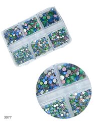 מארז אבני קישוט בגווני פסטל להדבקה