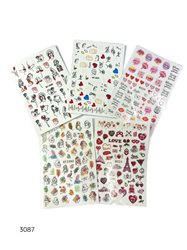 סט מדבקות ולנטיין  מארז - 5 יחידות