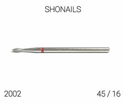 ראש מניקור טיפה 16 אדום תוצרת רוסיה