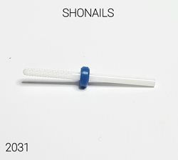 ראש שיוף מסמר מעוגל לפיניש וניקוי מתחת לציפורן- קרמי - גסות כחול