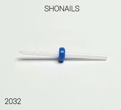 ראש שיוף שפיץ לפיניש וניקוי מתחת לציפורן- קרמי - גסות כחול