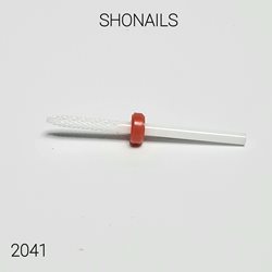 ראש שיוף שפיץ לפיניש וניקוי מתחת לציפורן- קרמי - גסות אדום