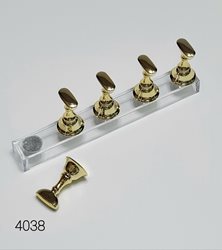 מעמד תצוגה לציפורניים - זהב