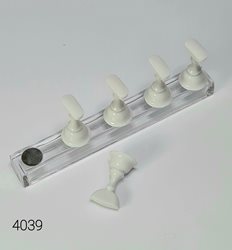 מעמד תצוגה לציפורניים לבן