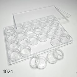 מארז קופסאות פלסטיק שקוף - 24 יחידות