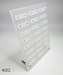 מתקן סטנד תצוגה גדול מהודר לסט ציפורניים פרספקס שקוף