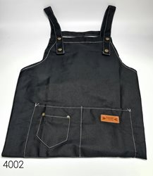 סינר עבודה כותנה שחור מידה אחת