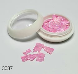 צדפי קישוט לציפורניים - ורוד פנינה